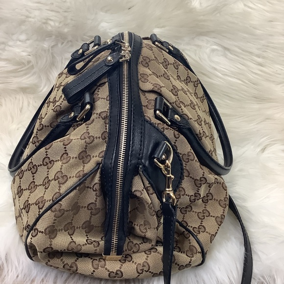 🤎GUCCI Brown Monogram Sukey tote bag 2 way bag - Picture 5 of 10